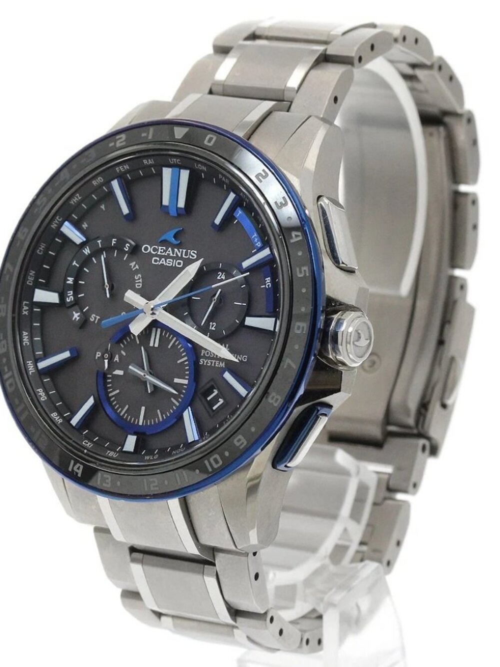 CASIO Oceanus OCW-G1200-1AJF GPS date Solar Powered Radio Men's Watch_930612